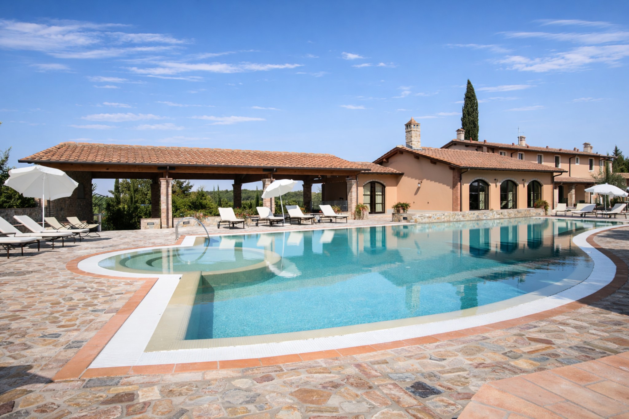 Villa Piaggetta pool view