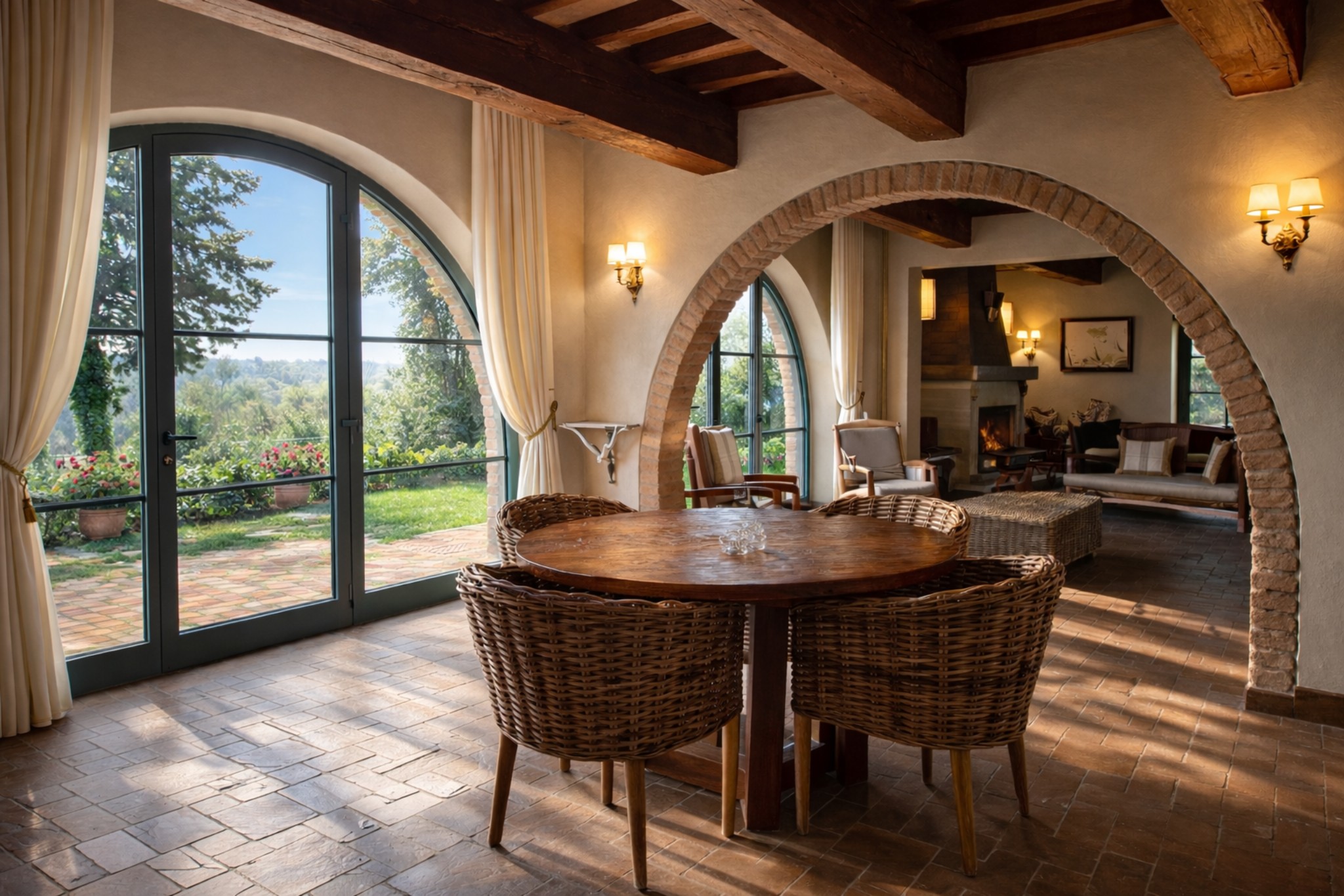 Villa Popillo dining area