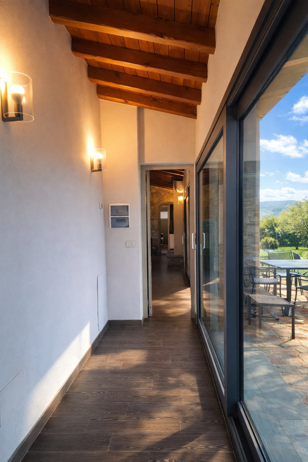 Villa Tabaccaia terrace corridor