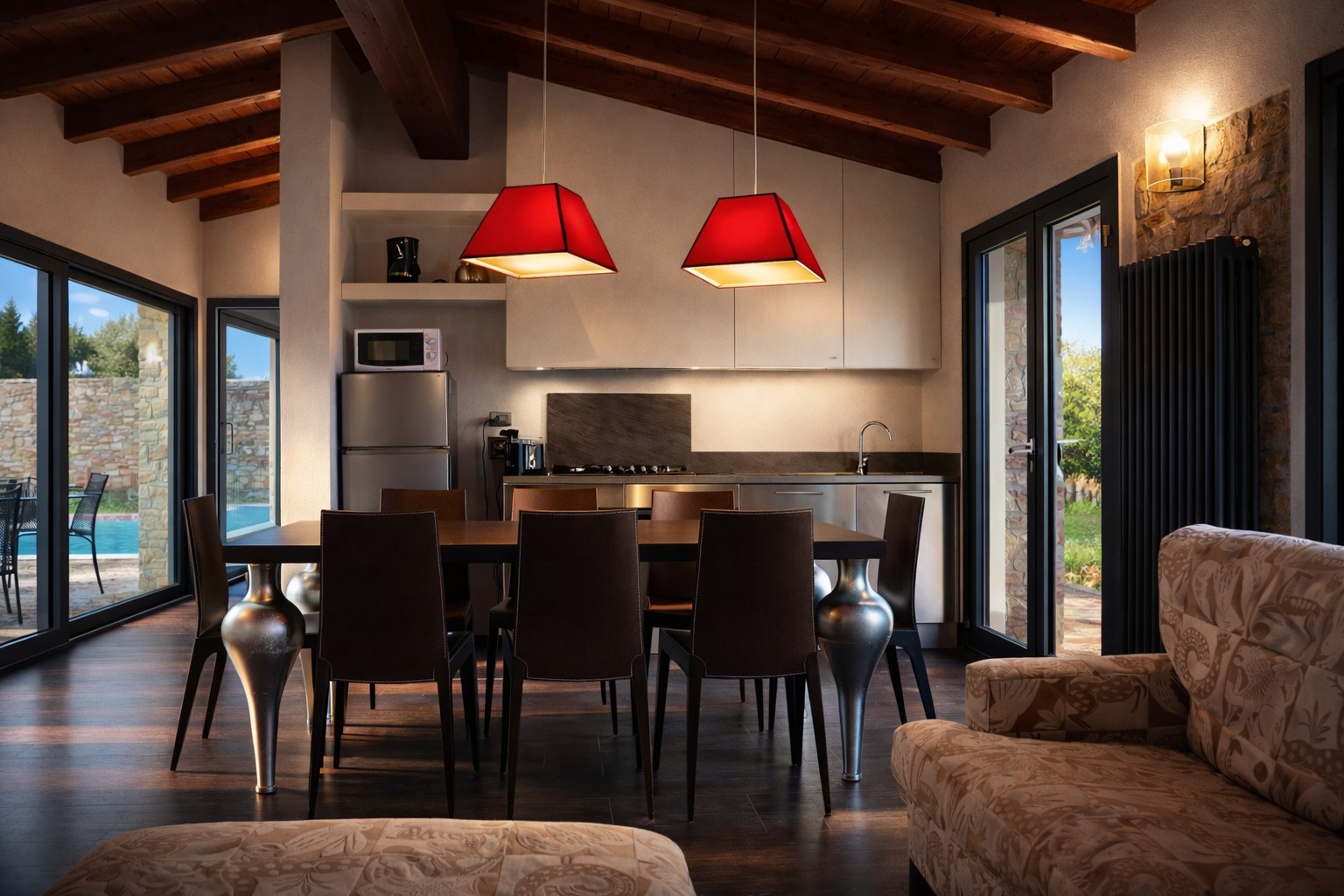 Villa Tabaccaia kitchen and dining